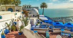 Ruins, desert & the Mediterranean Sea